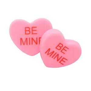 Be Mine Heart Stud Earrings | Pink, Yellow or Mint | Valentine